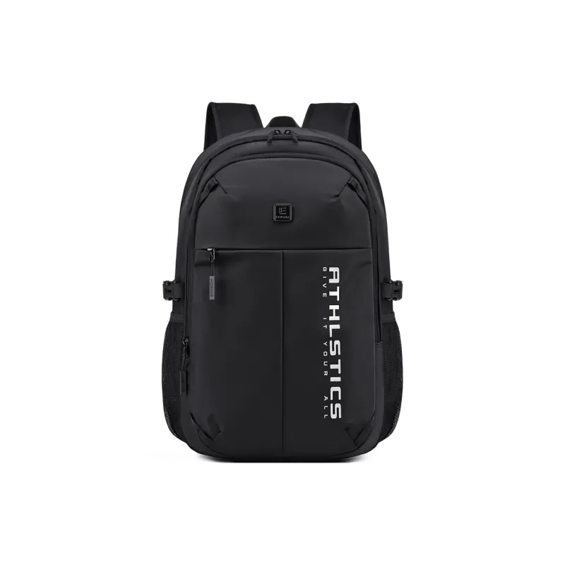 EDISON New Nylon Backpack Regular Unisex Black/Blue-0