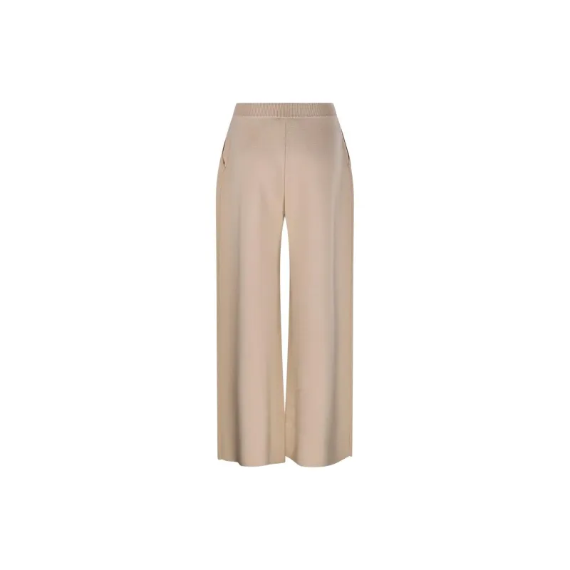 MaxMara Logo Embroidered Wide Leg Pants-1