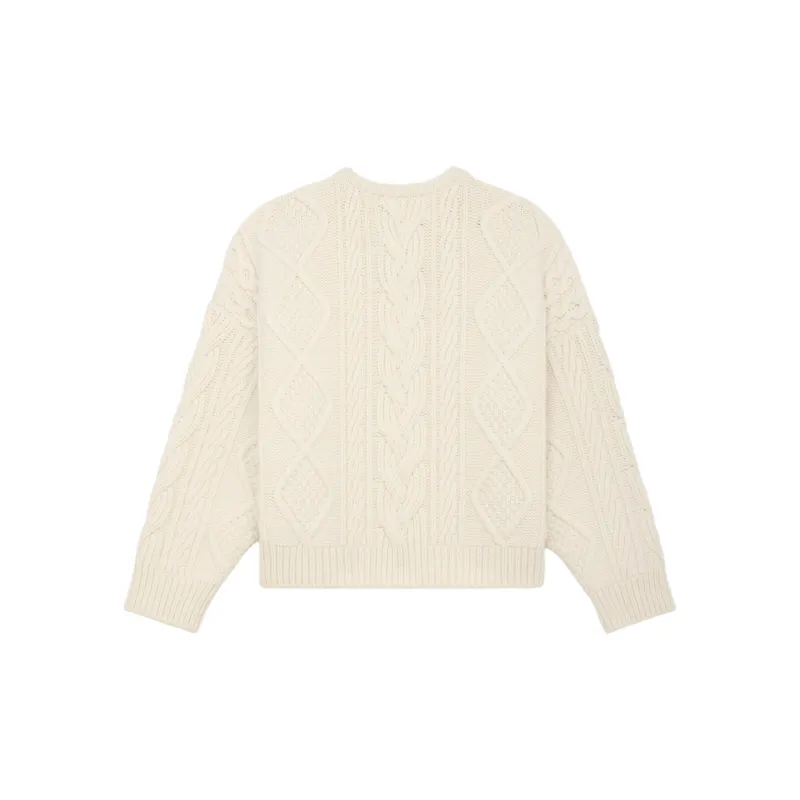 CELINE Oversized Crew Neck Sweater In Cashmere Aran-1