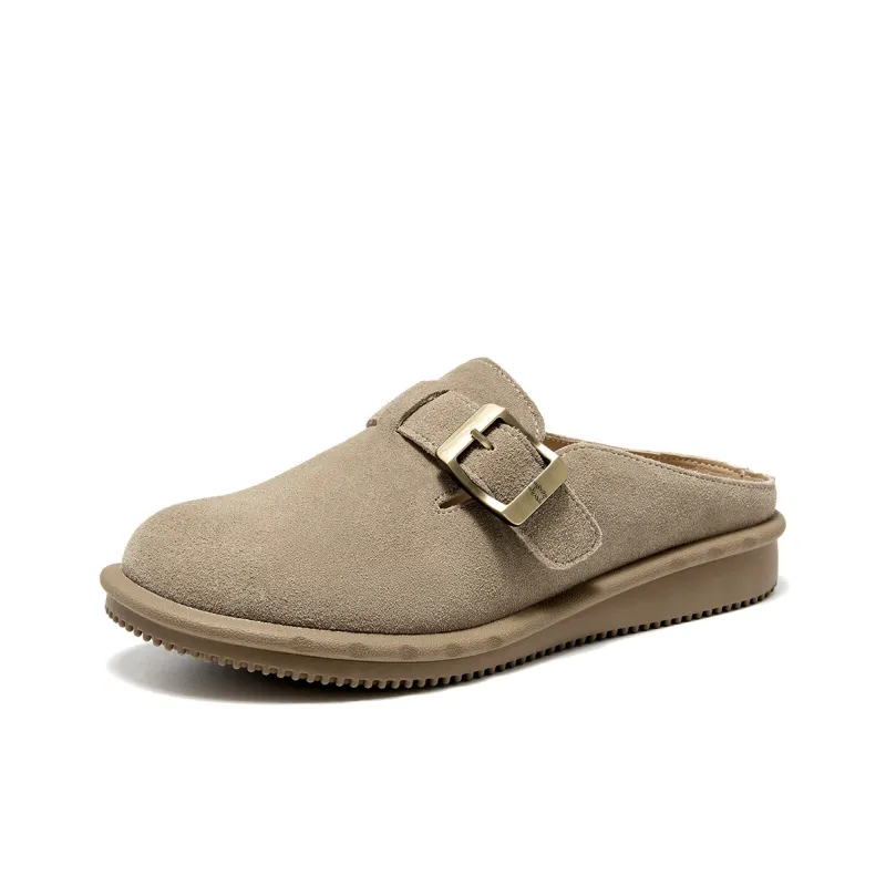 Spider King Rubber Sole Abrasion Resistant Slip Resistant Closed Toe Slippers Women's Umber-1