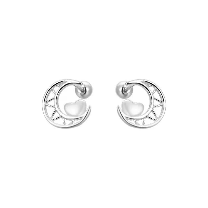 Kim Heng Hee S999 Fine Silver Stud Earrings Women's-0