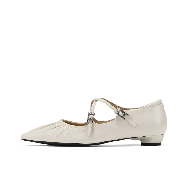 GG CC Elegance Pointed Toe Unlined Shoes 2cm Women's-7