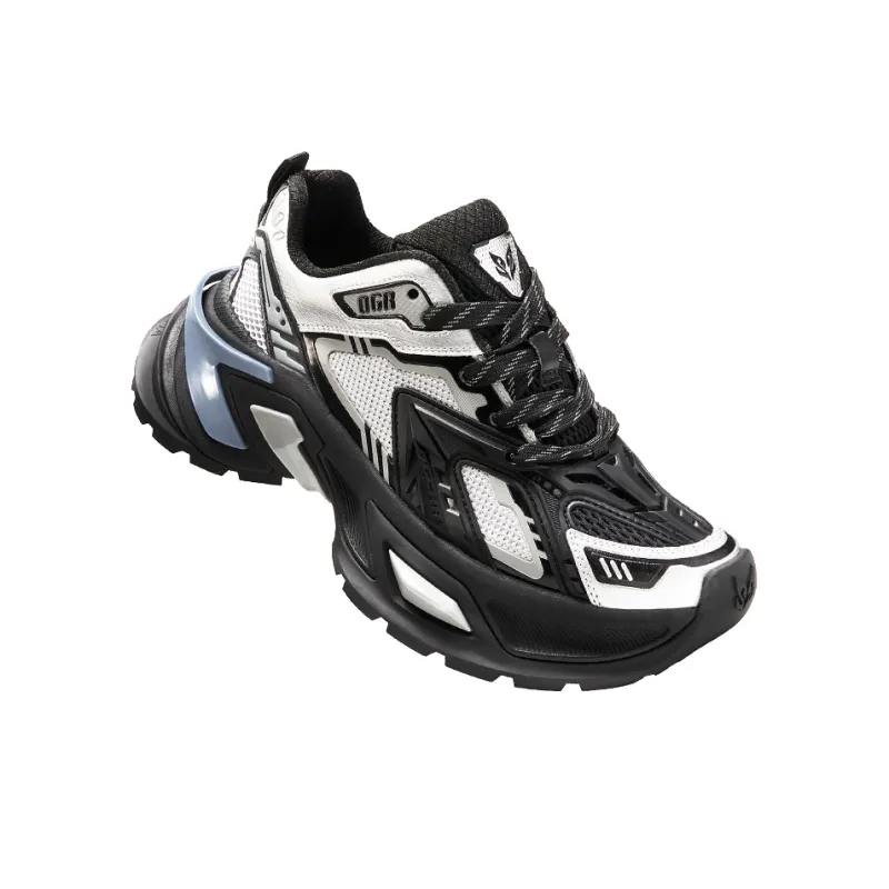 OGR Chunky Sneakers Unisex Low Top Black-4
