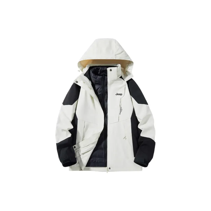 Jeep Water Resistant Windproof Breathable Wear Resistant Warm Windbreaker Jacket Unisex-10