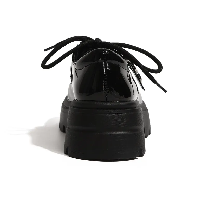 NUNZ Loafers Women's Glossy Black/Matte Black-3