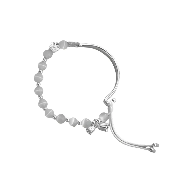 CLARKIA FLOWER 990 Silver Pure Silver Bracelets Women's-6