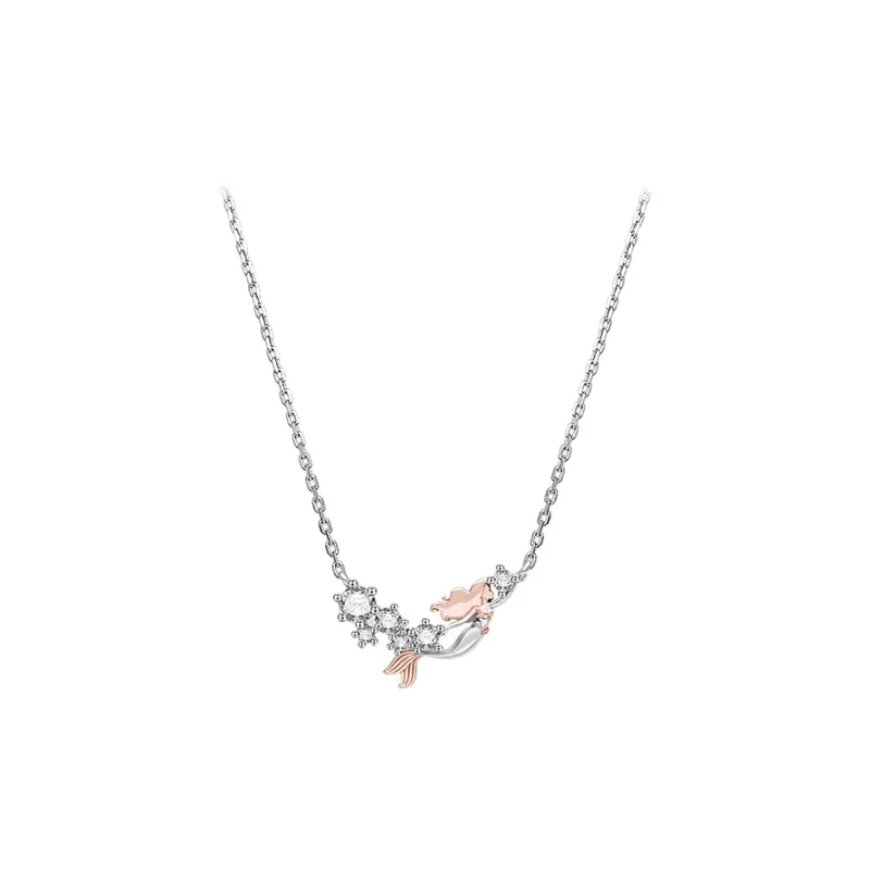 Disney Princess S925 Silver Necklaces Women's-0
