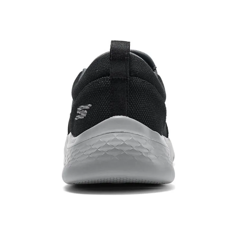 Skechers Go Walk Fle Breathable And Resilient Low Top Casual Shoes Men Black Gray-3