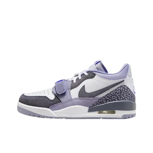 Jordan Legacy 312 Anti Slip Wear Resistant Low Top Vintage Basketball Shoes Men's White Black Purple