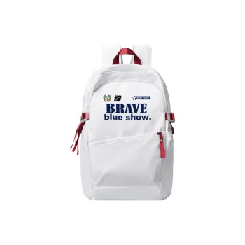 SRRW Polyester Student Backpack Unisex White