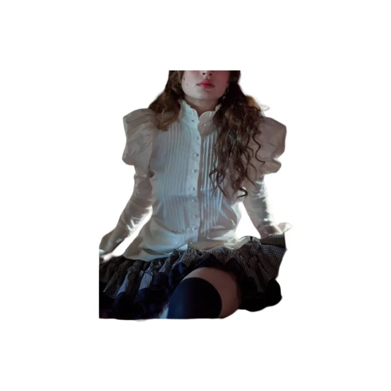 Selkie Collection FW24 Shirt Women's Powder White-1