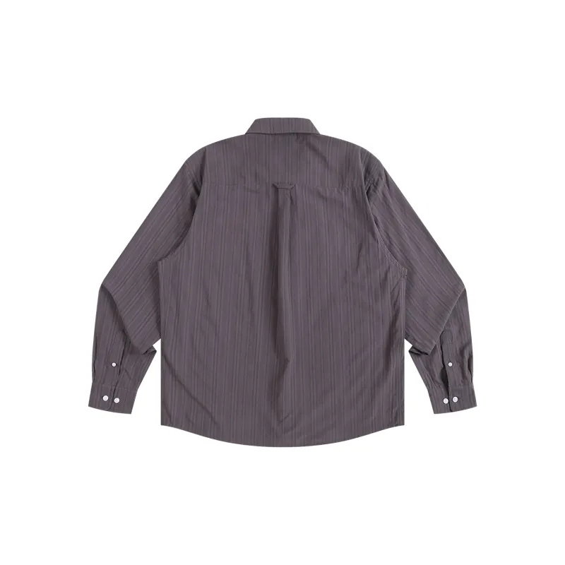 BURNIN Shirt Unisex Purple Gray-1