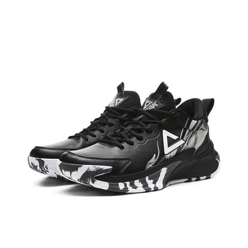 PEAK Triumph 1.0 Anti Slip Wear Resistant Low Top Basketball Shoes Men's Black-2