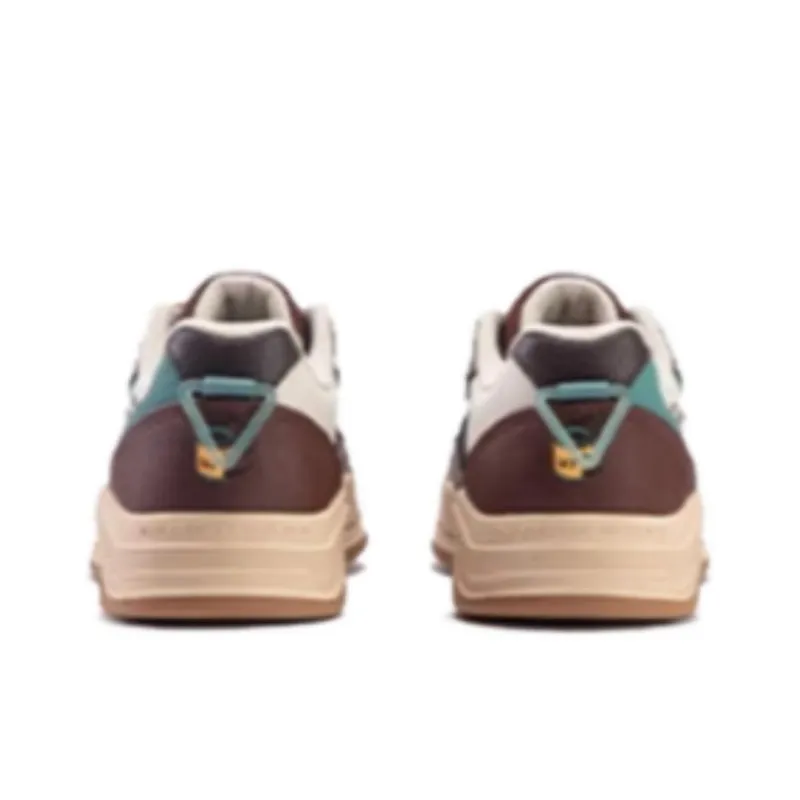 361° Xingran Anti Slip Wear Resistant Low Top Skateboard Shoes Women's White/Brown/Blue-2
