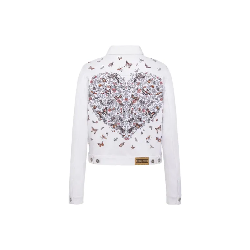 DIOR Denim Jacket Women's White-1