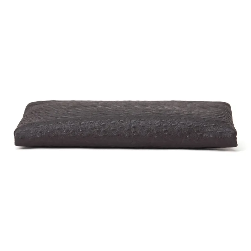 ROBERTA DI CAMERINO Cow Leather Clutch Wallet Regular Men's Black/Coffee-5