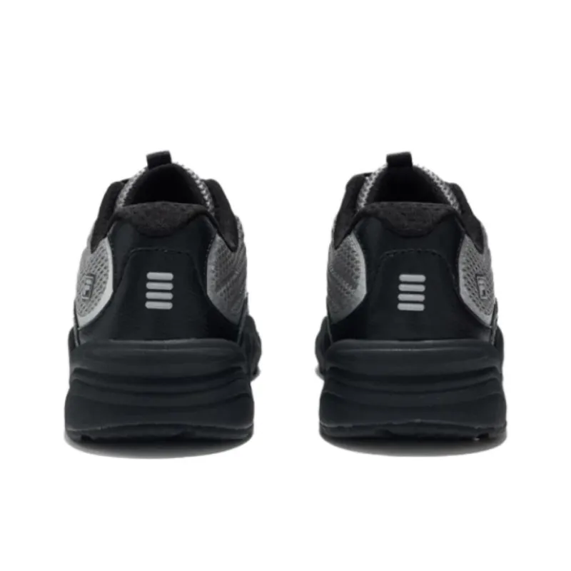 FILA PANTERA Anti Slip Wear Resistant Low Top Casual Shoes Unisex Black Silver-4