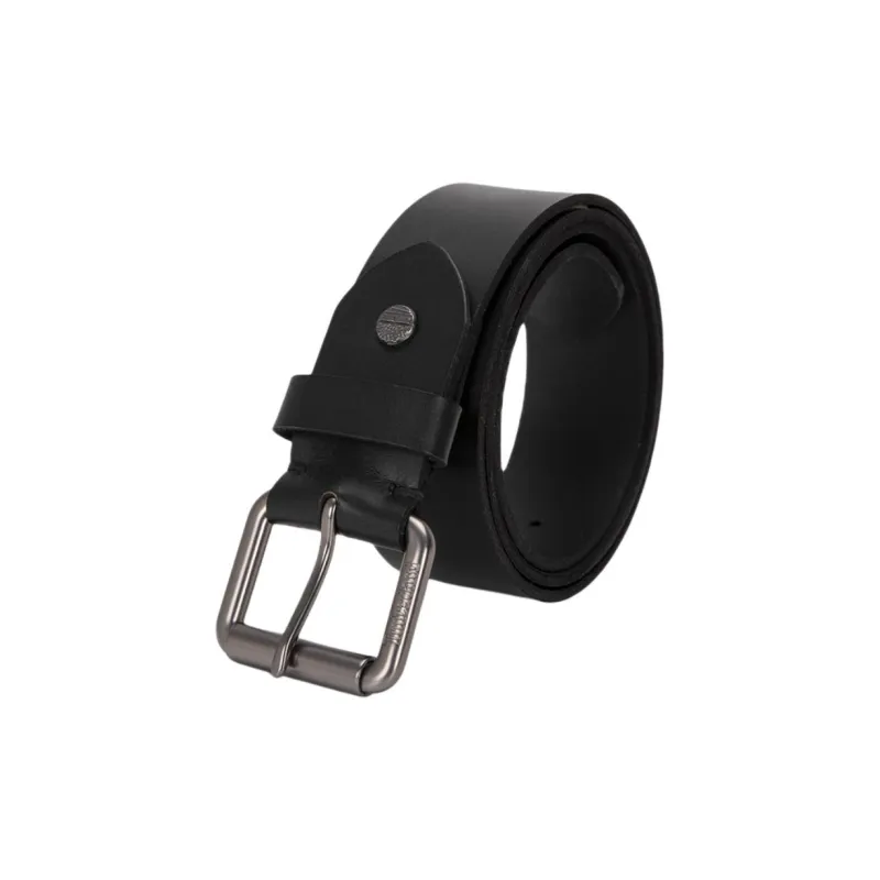 Timberland   Leather Belts Men's Black 3.8CM-1