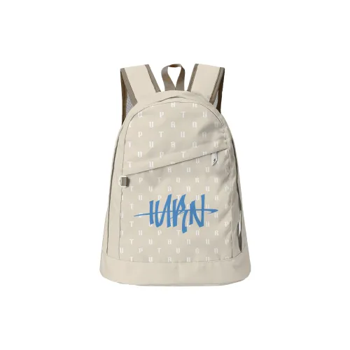TURN UP Polyester Backpack Regular Unisex Khaki