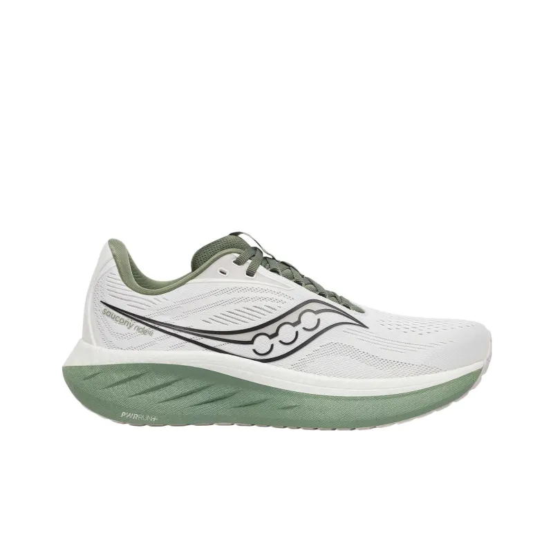 Saucony Ride 18 White Olivine-1