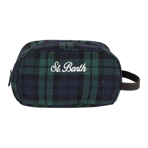 MC2 SAINT BARTHELEMY Wool Makeup Bag Women's Dark Blue