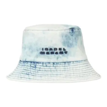 ISABEL MARANT Logo Embroidered Denim Bucket Hat
