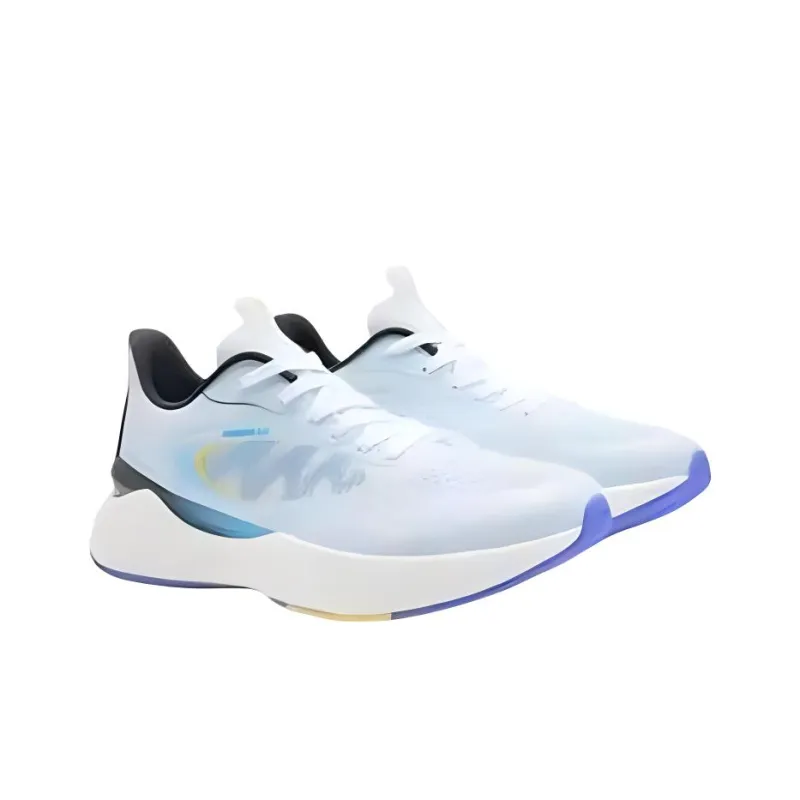QIAODAN Boundless 5.0 Cushioning Anti Slip And Wear Resistant Low Top Running Shoes Men's Cirrus Blue-2