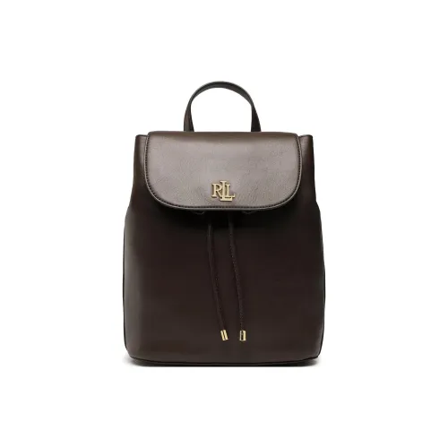 LAUREN RALPH LAUREN Leather Backpack Small Size Women's Brown