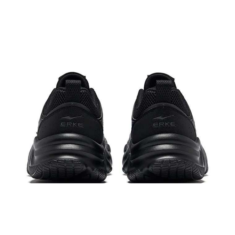 Erke Joyful 2.0 Wear Resistant Slip Resistant Low Top Casual Shoes Men's Jet Black-3