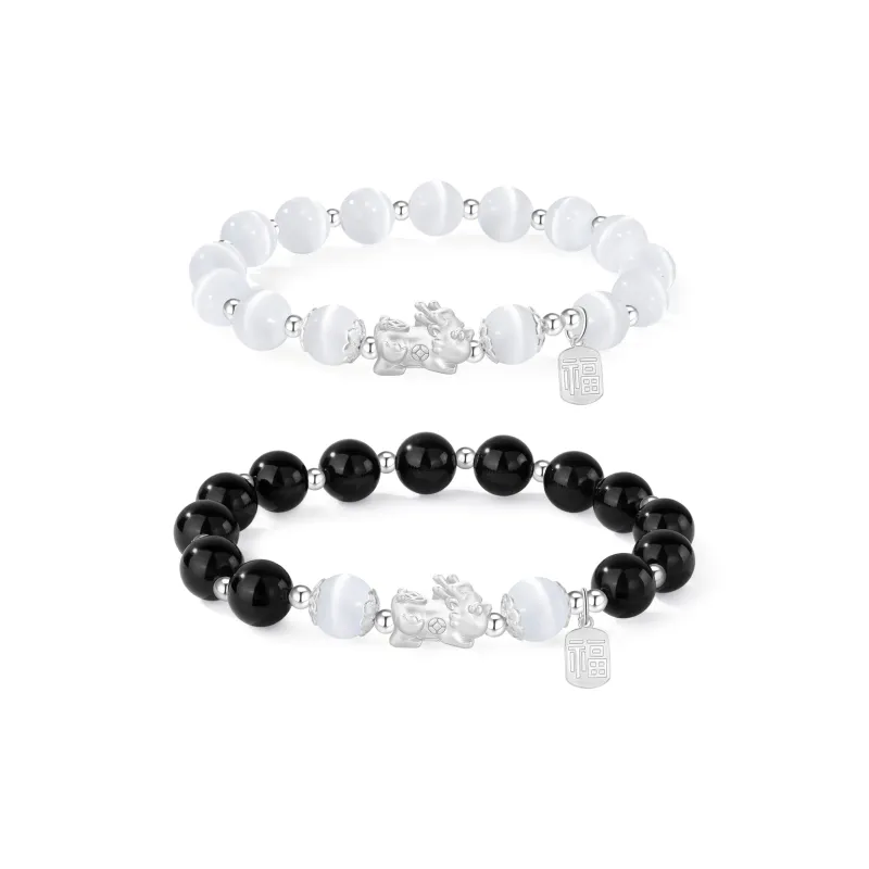 OWNCOOL Glass Cat Eye Jade Bracelets Unisex-9
