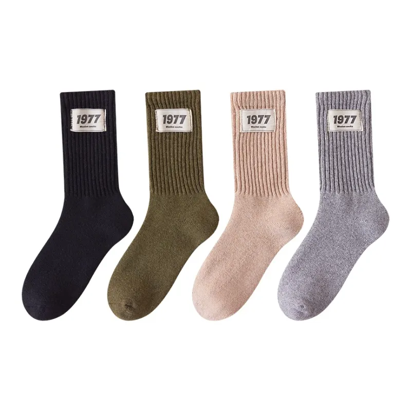 MIIOW Knee High Socks Men's 4 Pack-0