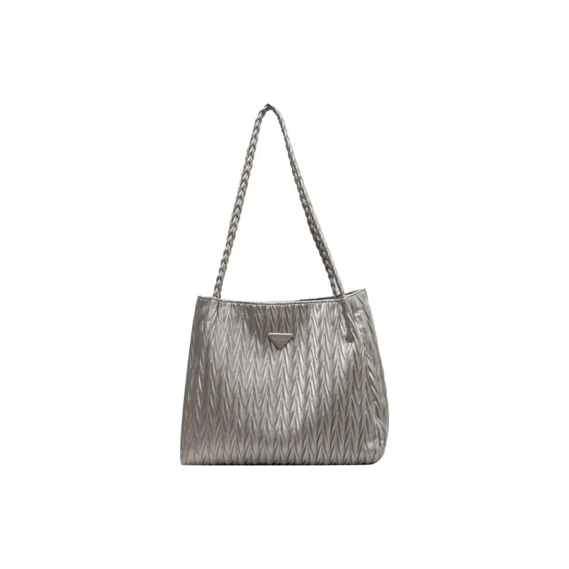 DALO PU Shoulder Bag Regular Women's White/Silver/Black/Pink-3
