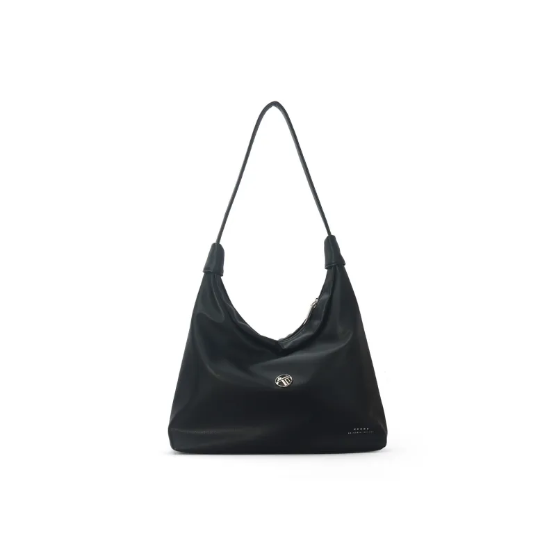 Gudair PU Soft Surface Shoulder Bag Regular Women's Ivory/Black-4