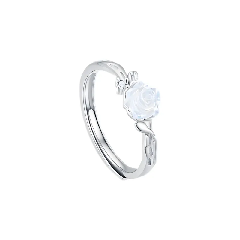 CLARKIA FLOWER S999 Fine Silver Rings Women's-6