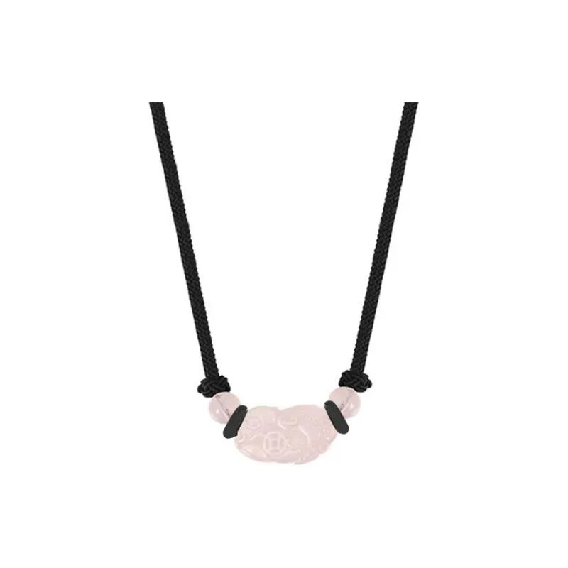 CHINA GOLD Obsidian Necklaces Unisex-3