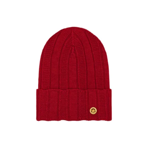 FANSIZHE Virgin Wool Beanies Women's Red