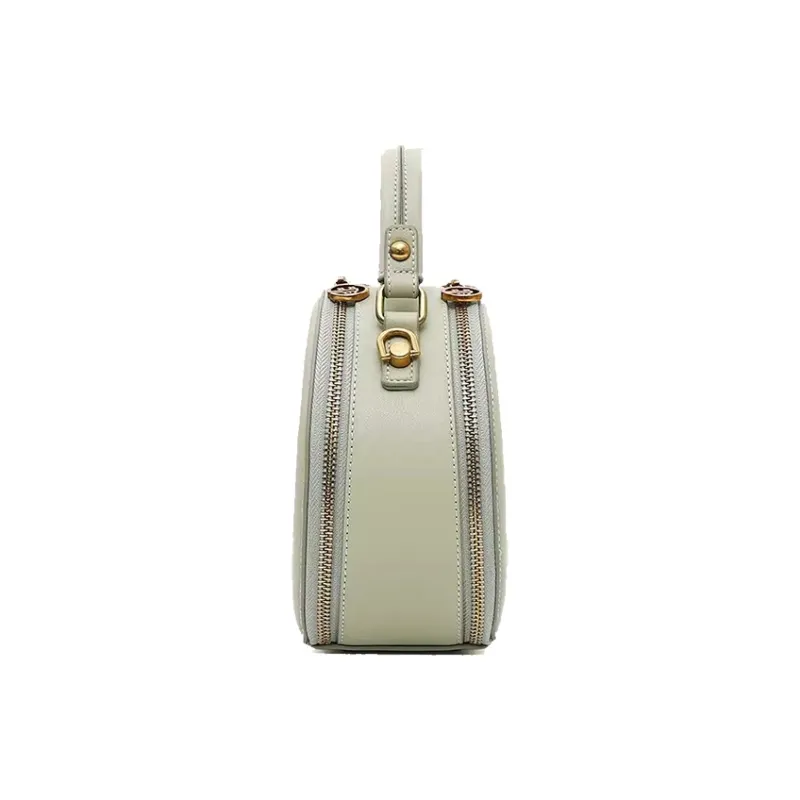 BUHOWE Polyurethane Handbag Women's Brown Fruit Green-11