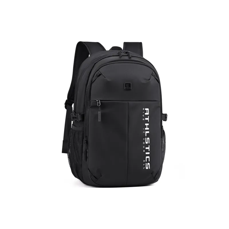 EDISON New Nylon Backpack Regular Unisex Black/Blue-2