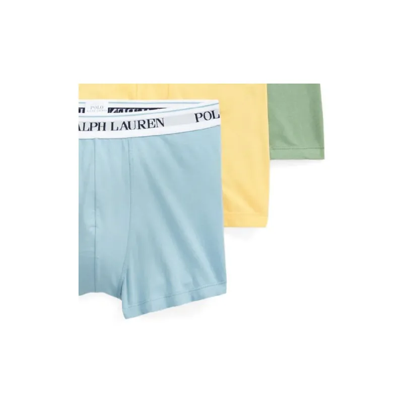 Polo Ralph Lauren FW22 Underpants Men's 1 Set 3 Pack Green+Yellow+Blue-2