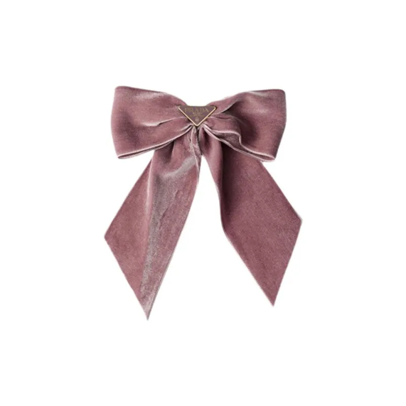 PRADA Metal Enamel Hair Clips Women's Pink-0