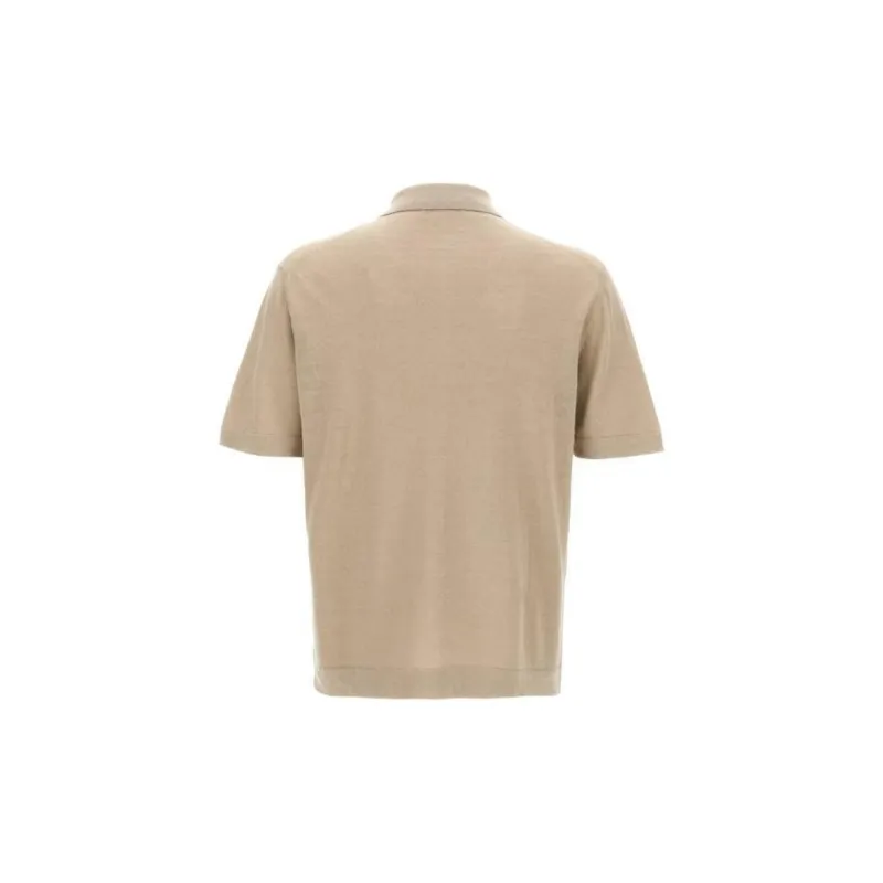 Zanone Lapel Short Sleeved Shirt-1