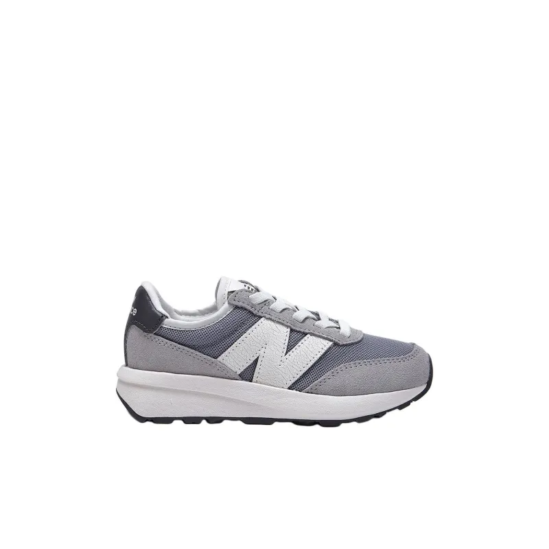 New Balance 370 Anti-Slip Wear-Resistant Low-Top Kids' Running Shoes Gray Kids'-1