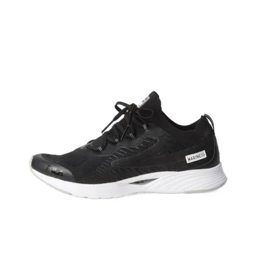 MARINESSコラボ x FILA RGB Fle Cushioned Wear-Resistant Lightweight Low-Top Casual Shoes Unisex Black