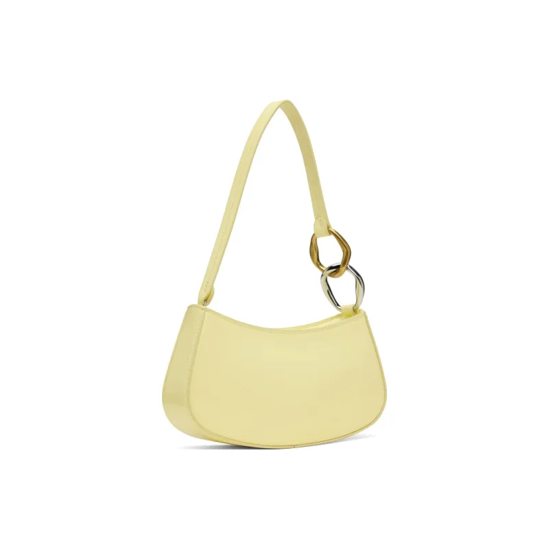 Staud Leather Shoulder Bag Women's Yellow-1