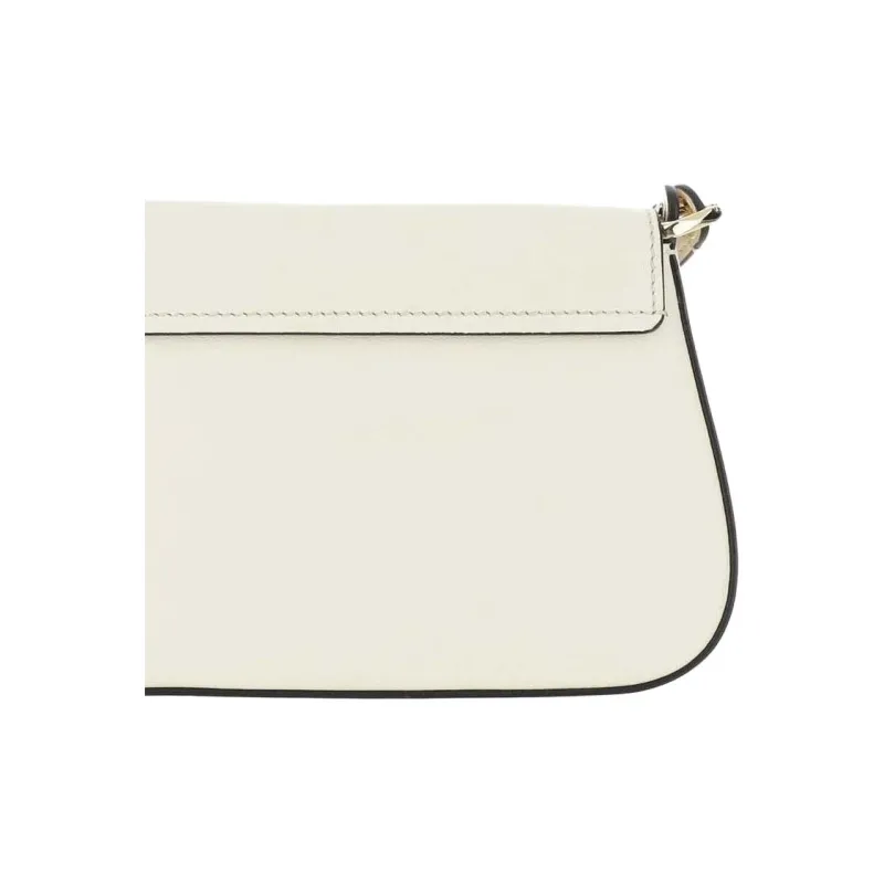 Valentino GARAVANIVlogo Calfskin Shoulder Bag, Crossbody Bag Women's White-4