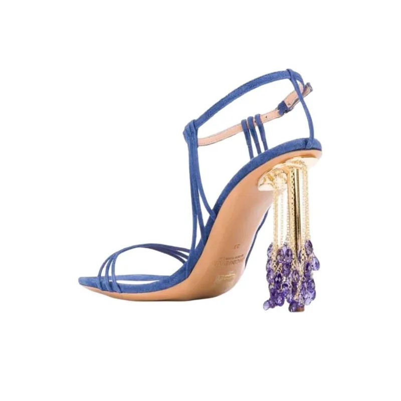 Jacquemus Lavandes Strap Sandals 11.5cm Women's Blue-3