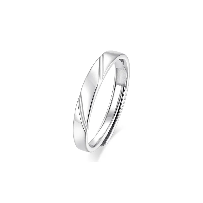 KADER 925 Sterling Silver Rings Unisex Silver Box-3