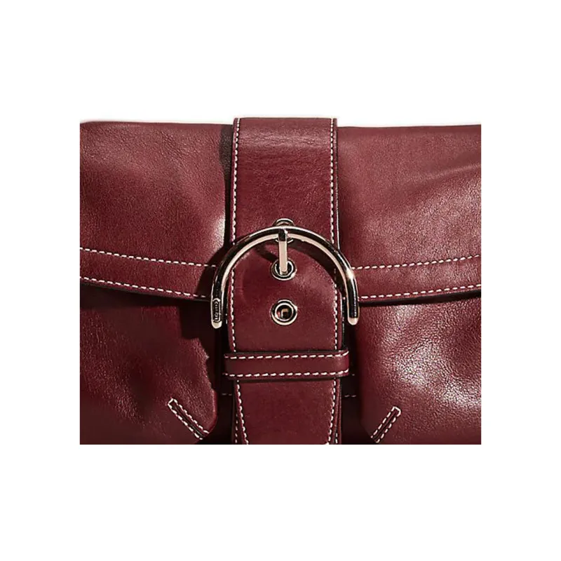 COACH Crosby Genuine Leather Handbag Shoulder Bag Crossbody Bag Large Size Women's Bordeaux Red-2