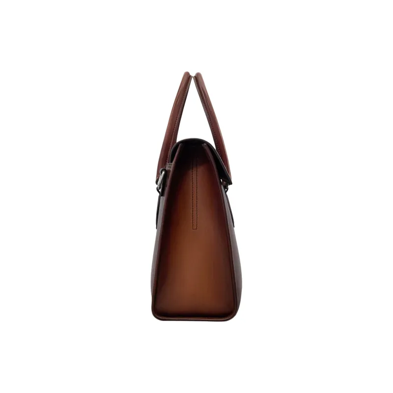 BERLUTI Leather Handbags Briefcases Men's Cocoa-2