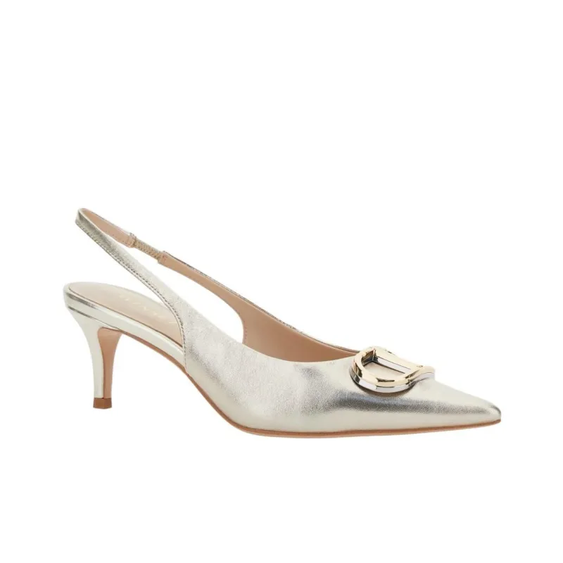 Twinset Oval T Slingback Pumps-2